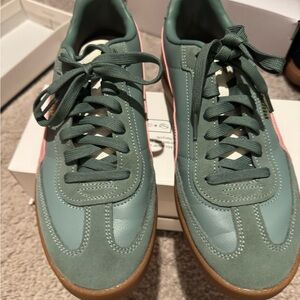 Adidas Soft Mint and Pink Sneakers